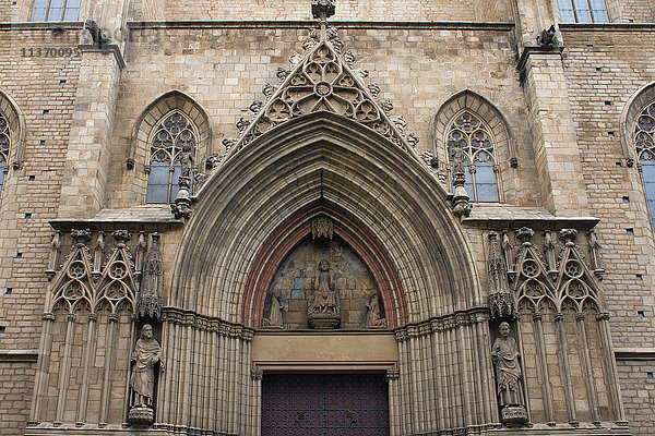 Spanien  Katalonien  Barcelona  Kirche Santa Maria del Mar.