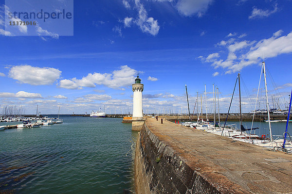 Frankreich  Halbinsel Quiberon  Haliguen. Der Hafen.