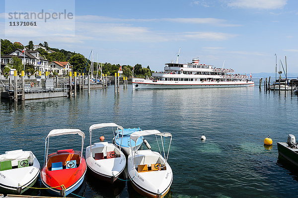 Deutschland  Baden-Württemberg  Mittelalterliche Stadt Meersburg am Bodensee