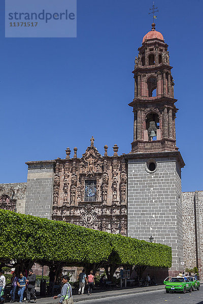 Mexiko  Staat Guanajuato  San Miguel de Allende  San Francisco de Sales Kirche  18. Jahrhundert  churriguereskes Portal