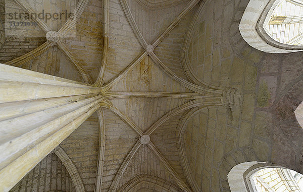 Frankreich  Dordogne  die Decke des Kapitelsaals der Abtei Brantome