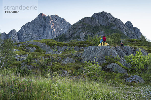 Familiencamping in den Bergen