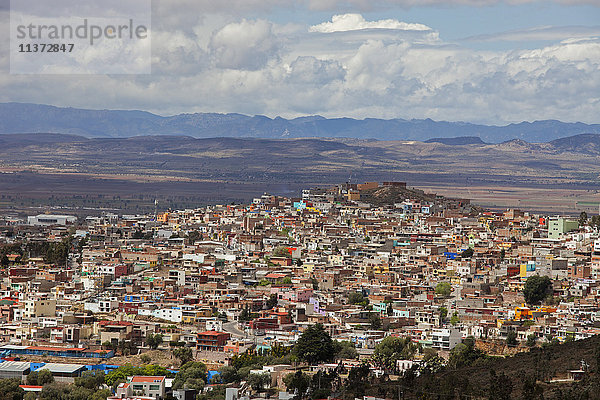 Mexiko  Zacatecas Staat  Zacatecas  Gesamtansicht von Zacatecas vom Cerro de la Bufa  Unesco Welterbe