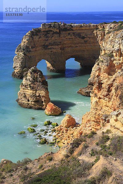 Portugal Algarve  Marinha. Klippen.