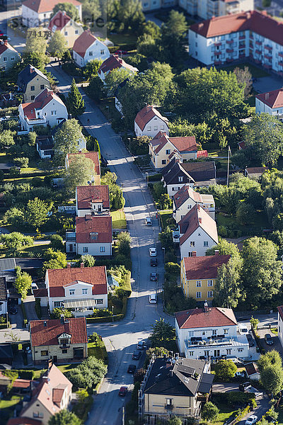 Luftaufnahme von Wohngebäuden
