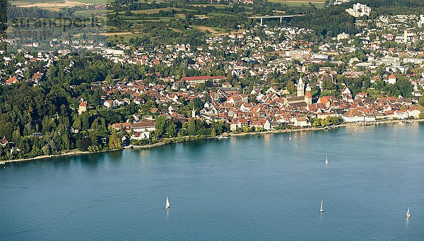 Luftaufnahme  Überlingen  Bodensee  Baden-Württemberg  Deutschland  Europa