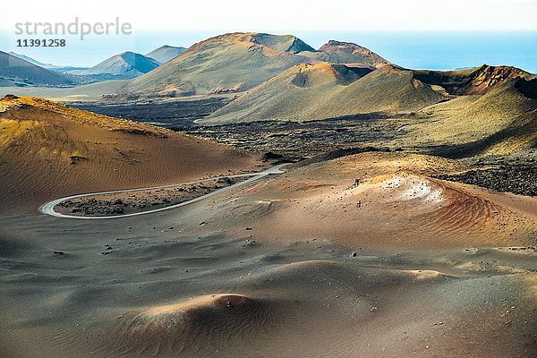 Timanfaya  vulkanisches Feld  Lanzarote  Kanarische Inseln  Spanien  Europa