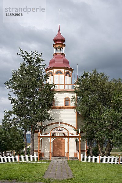 Kirche  Grundarkirkja  Grund  Eyjafjörður  Island  Europa