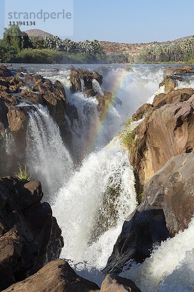 Epupa-Fälle  Kunene-Fluss  Kaokoland  Namibia  Afrika