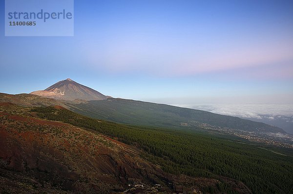 Orotava-Tal  Berg Teide  Teide-Nationalpark  Teneriffa  Kanarische Inseln  Spanien  Europa