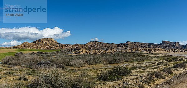 El Rallón  Bardena Blanca  Naturpark Bardenas Reales  Halbwüste  Navarra  Spanien  Europa