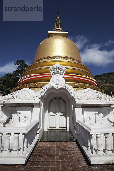 Goldene Stupa  Dagoba  goldener Tempel  Rangiri Vihara  Dambulla  Zentralprovinz  Sri Lanka  Asien