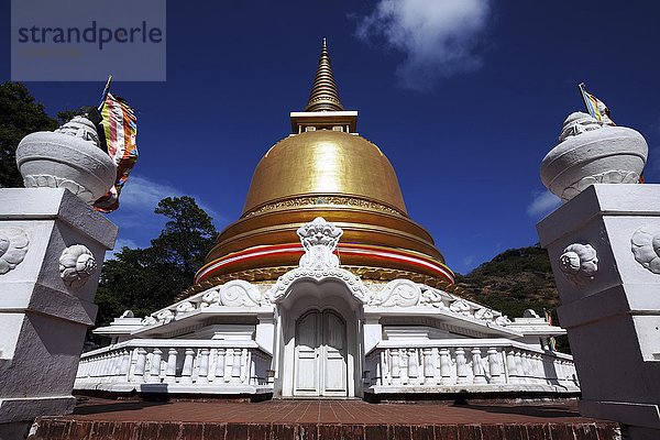 Stupa  Dagoba  Goldener Tempel  Rangiri Vihara  Dambulla  Zentralprovinz  Sri Lanka  Asien