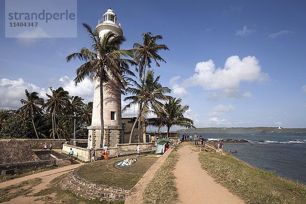 Leuchtturm  Galle Fort  Galle  UNESCO-Weltkulturerbe  Südprovinz  Sri Lanka  Asien