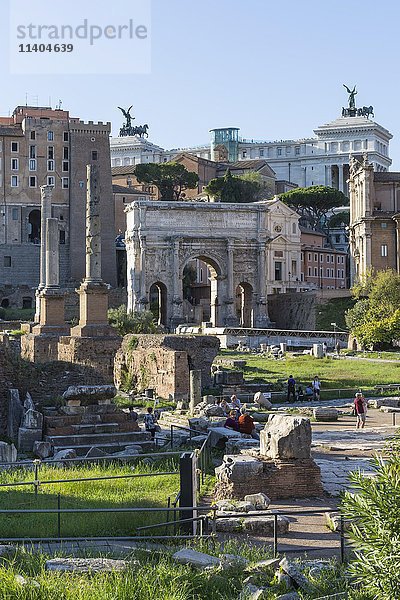 Bogen des Septimius Severus  Forum Romanum  Rom  Italien  Europa