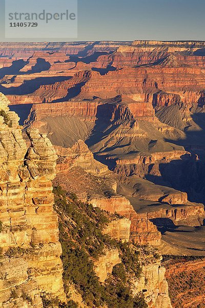 Landschaft  Felsen  Canyon  Sonnenaufgang  South Rim  Grand Canyon National Park  Arizona  USA  Nordamerika