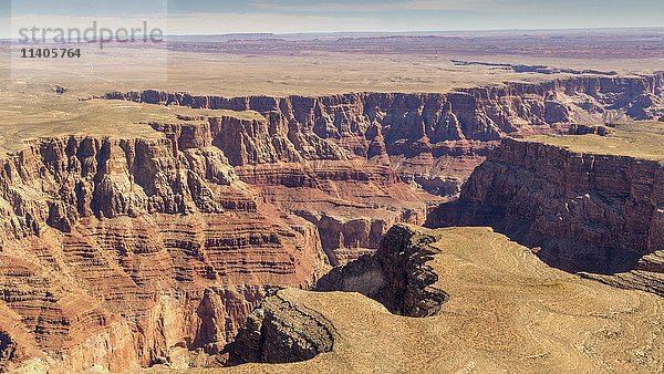 Landschaft  Panorama  Felsen  Canyon  Luftaufnahme  South Rim  Grand Canyon National Park  Arizona  USA  Nordamerika