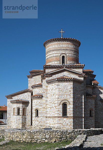 Wiederaufgebaute Abtei St. Kliment und Pantaleon  Ohrid  Mazedonien  Europa
