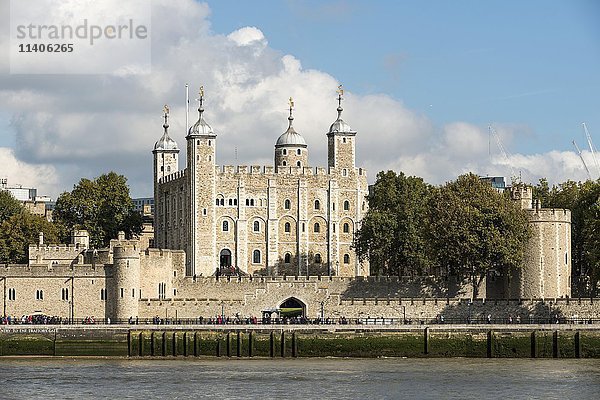 White Tower  Tower of London  London  England  Großbritannien  Europa