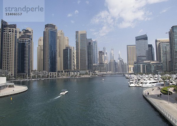 Dubai Marina  Dubai  Vereinigte Arabische Emirate  Asien