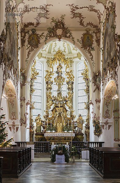 Hauptaltar  Pfarrkirche Sankt Kassian  Regensburg  Oberpfalz  Bayern  Deutschland  Europa