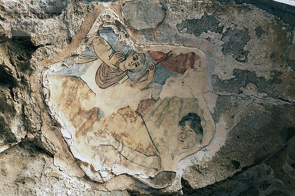 Deckengemälde  antike archäologische Stätte  antike Stadt Salamis  Famagusta  Nordzypern  Zypern  Europa