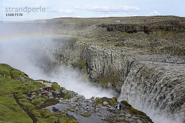 Dettifoss-Wasserfall  Nordisland  Island  Europa