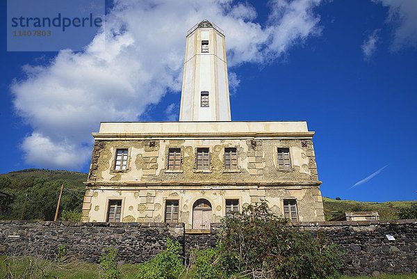 Leuchtturm  Insel Vulcano  Äolische Inseln  Italien  Europa