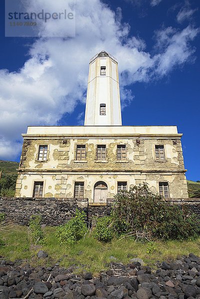 Leuchtturm  Insel Vulcano  Äolische Inseln  Italien  Europa