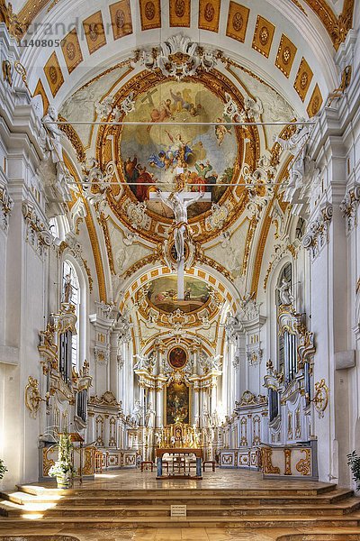 Wallfahrtskirche  Abteikirche St. Peter und Paul  Kloster Elchingen  Oberelchingen  Elchingen  Schwaben  Bayern  Deutschland  Europa