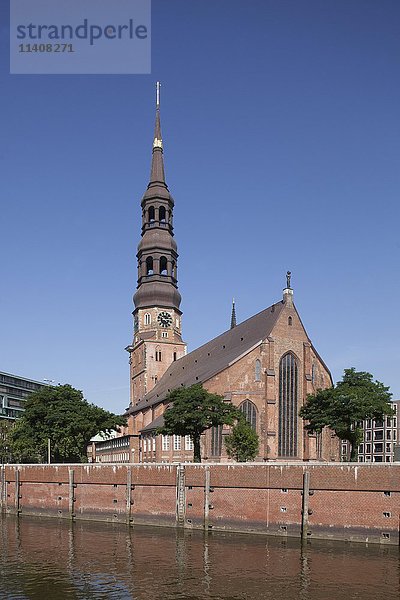 St. Katharinenkirche  Zollkanal  Hamburg  Deutschland  Europa