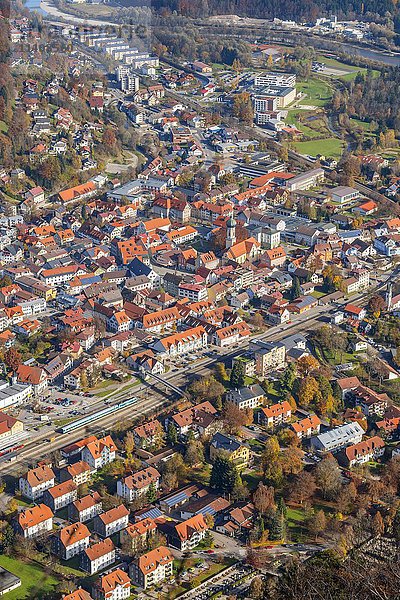 Blick vom Immenstädter Horn auf Immenstadt  Illertal  Allgäu  Bayern  Deutschland  Europa