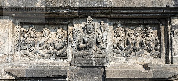 Relief im Prambanan-Tempel  Kecamatan Prambanan  Daerah Istimewa Yogyakarta  Java Tengah  Java  Indonesien  Asien