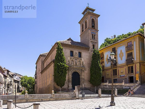 Iglesia de Santa Ana  Kirche Santa Ana  Granada  Andalusien  Spanien  Europa