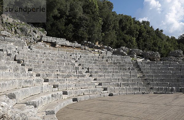 Römisches Theater  Amphitheater  antike Stadt Butrint  Vlora  Albanien  Europa