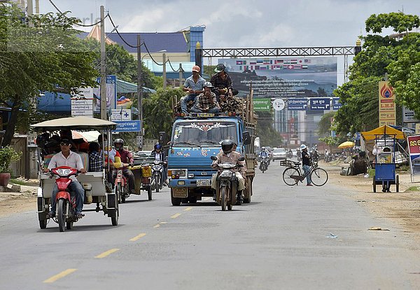 Verkehr  Phnom Penh  Kambodscha  Asien