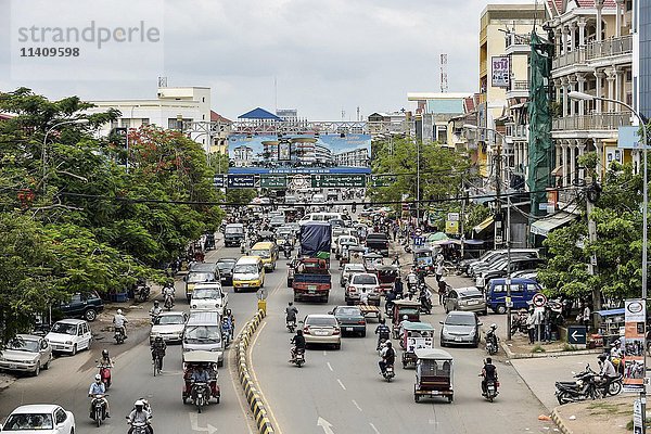Verkehr  Phnom Penh  Kambodscha  Asien