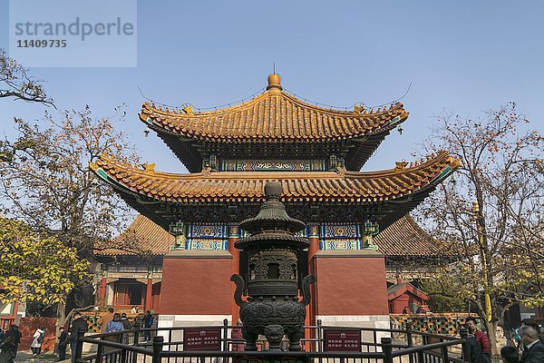 Lama-Tempel oder Yonghe-Tempel  Peking  China  Asien