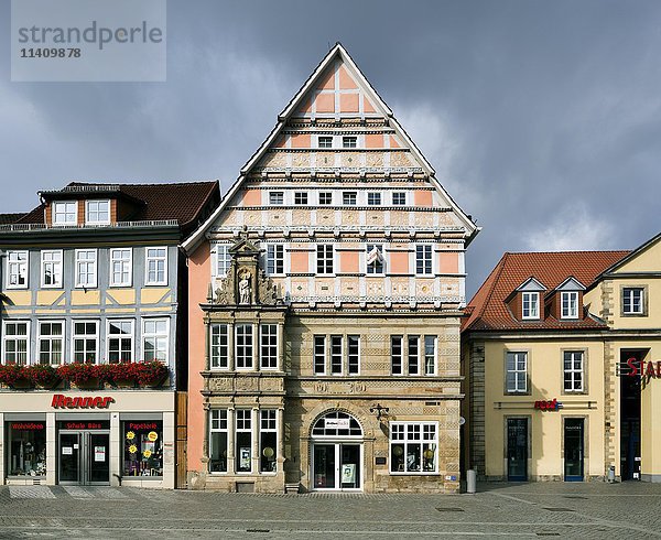 Dempterhaus  Herrenhaus aus dem Jahre 1607  Weserrenaissance  Altstadt  Hameln  Niedersachsen  Deutschland  Europa