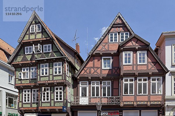 Fachwerkhäuser  historisches Zentrum  Celle  Niedersachsen  Deutschland  Europa