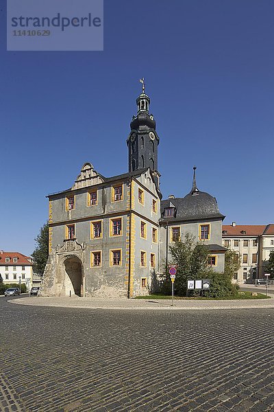 Schlossturm  Weimar  Thüringen  Deutschland  Europa