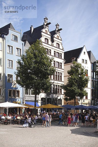 Giebelhäuser  Alter Markt  Gaffelhaus  historisches Zentrum  Köln  Nordrhein-Westfalen  Deutschland  Europa