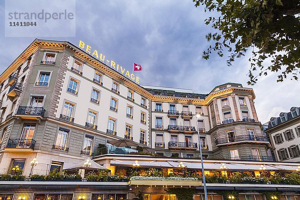 Hotel Beau-Rivage am Genfer See  Luxushotel  Genf  Schweiz  Europa