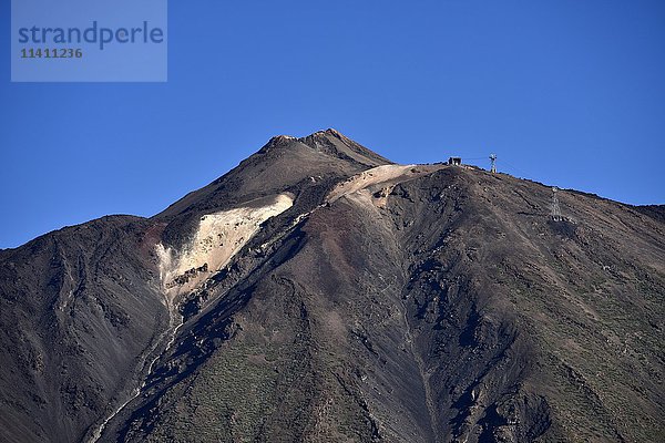 Seilbahn zum Vulkan Pico del Teide  Teide-Nationalpark  Teneriffa  Kanarische Inseln  Spanien  Europa