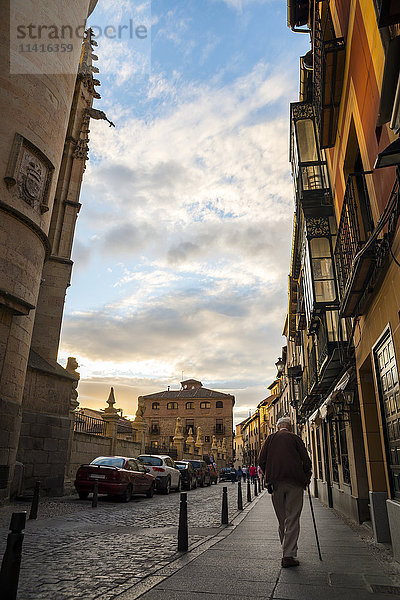 Fassade des Turms der Kathedrale von Segovia; Segovia  Kastilien-León  Spanien'.