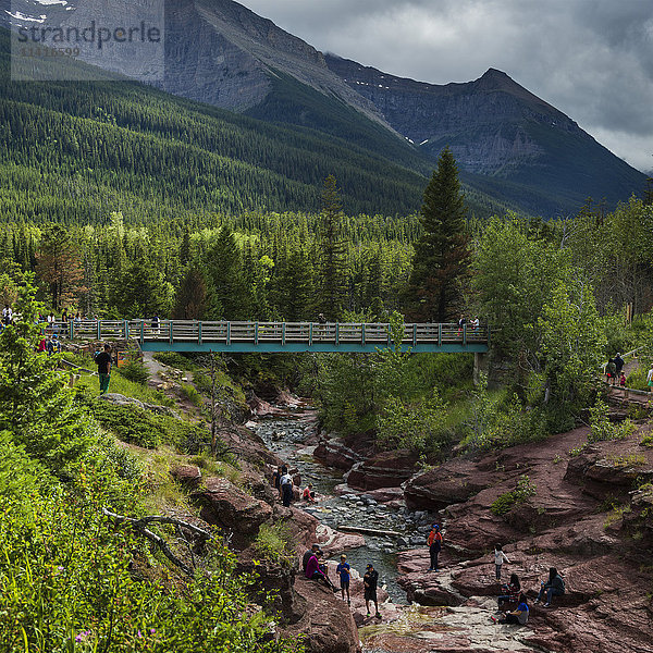 Red Rock Canyon  Waterton Lakes National Park; Alberta  Kanada