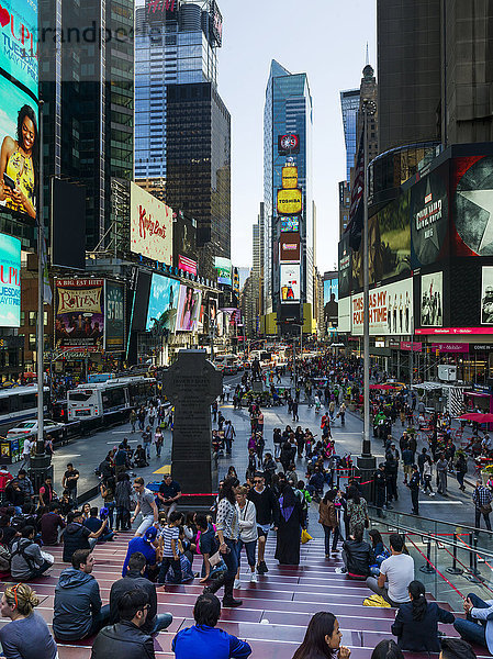 Times Square; New York City  New York  Vereinigte Staaten von Amerika'.