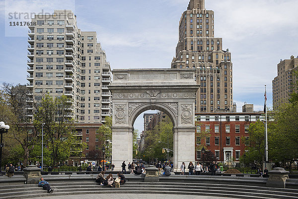 Washington Square Arch  Washington Square Park; New York City  New York  Vereinigte Staaten von Amerika'.