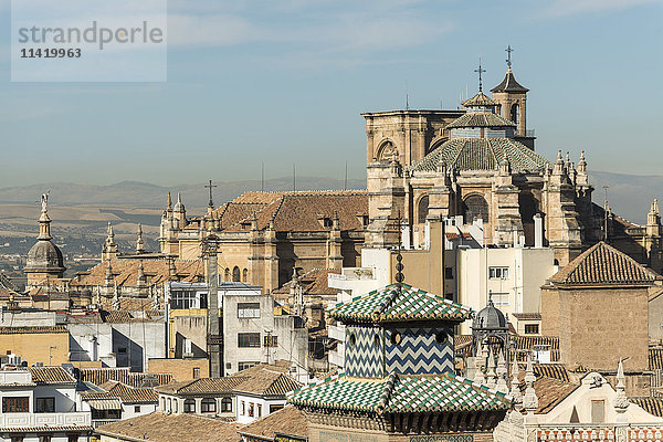 Schöne Aussicht auf die Kathedrale von Granada; Granada  Andalusien  Spanien'.