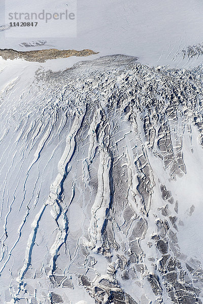 Luftaufnahme der Harding Icefiled  Seward  Kenai-Halbinsel  Süd-Zentral-Alaska  USA